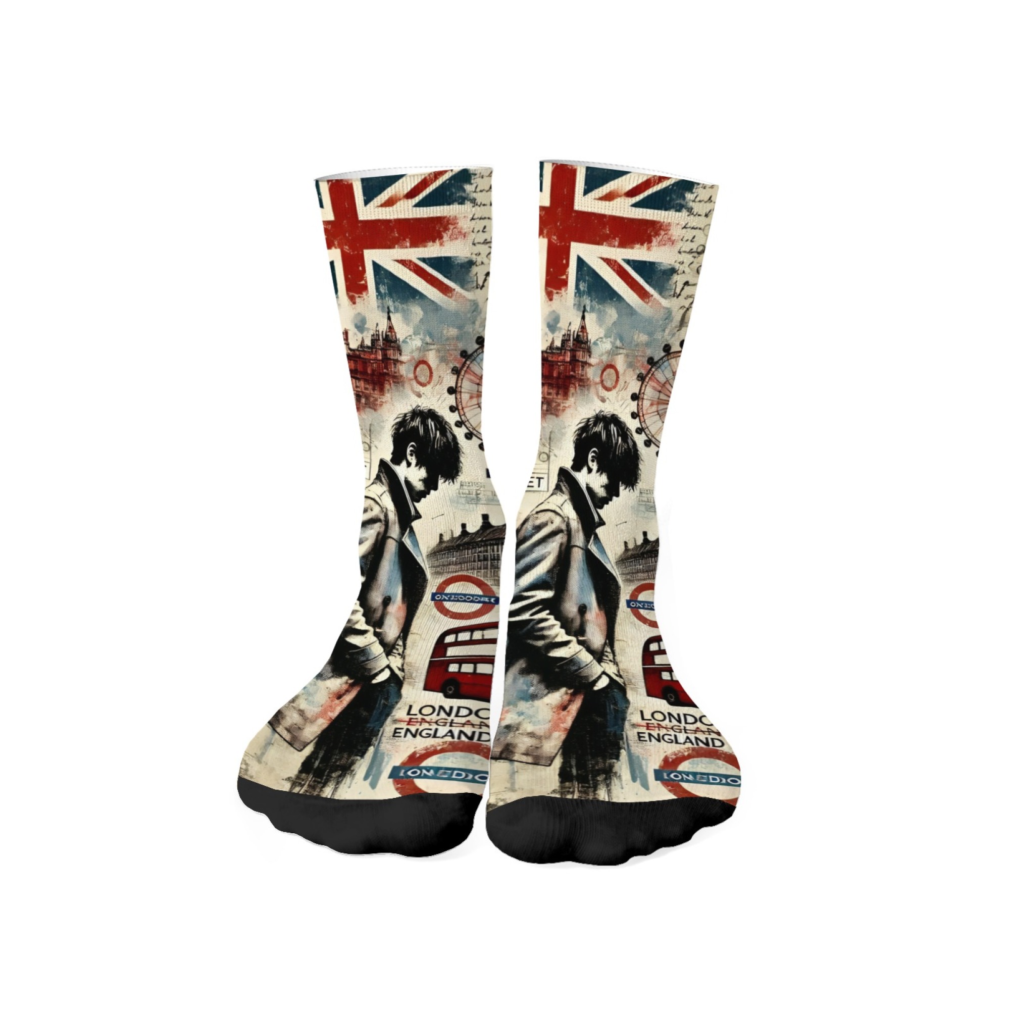 Street Fashion London - London Melancholic Boy Print Men Mid-calf