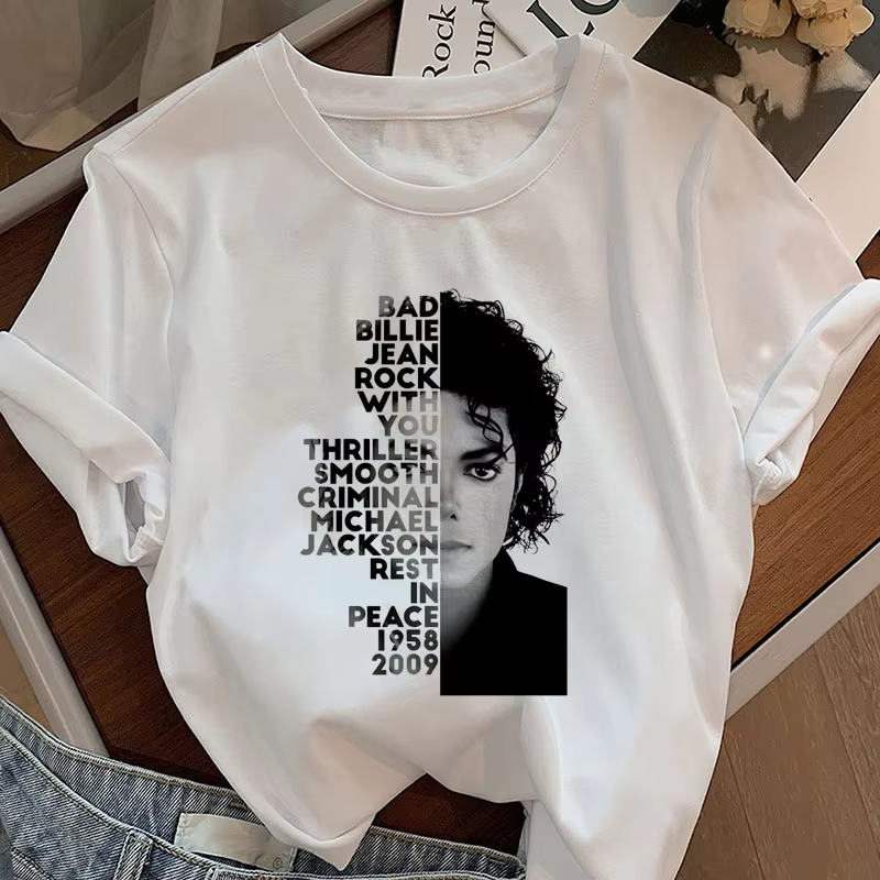 Street Fashion Logo - Michael Jackson King of Pop T