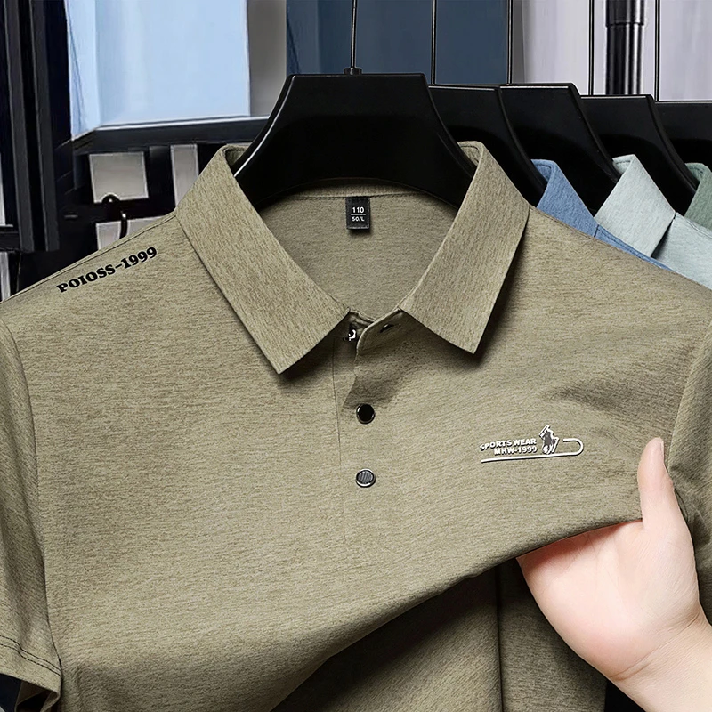 Street Fashion Logo - Men's Fashion Polo Shirt Embroidered Logo
