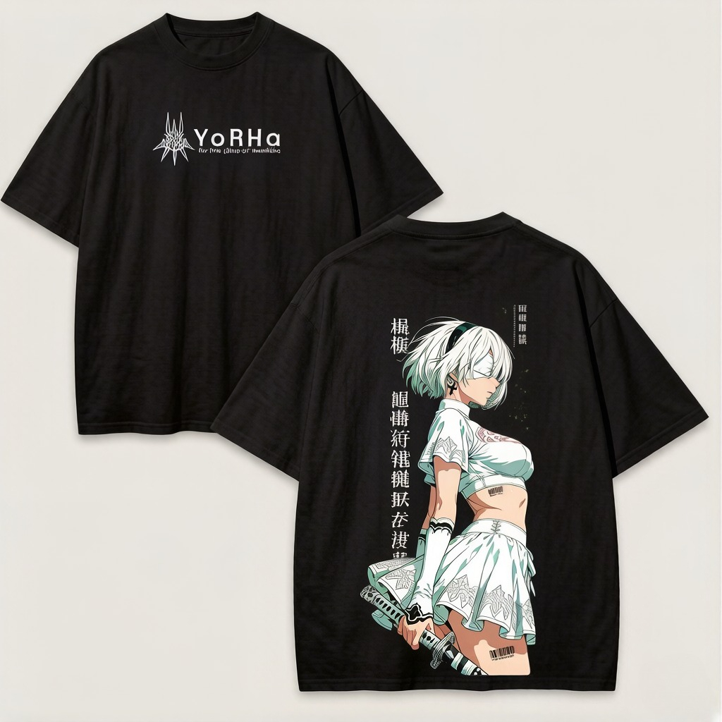 2026 summer Anime NieR Automat - огляд і ціна Street Fashion Logo
