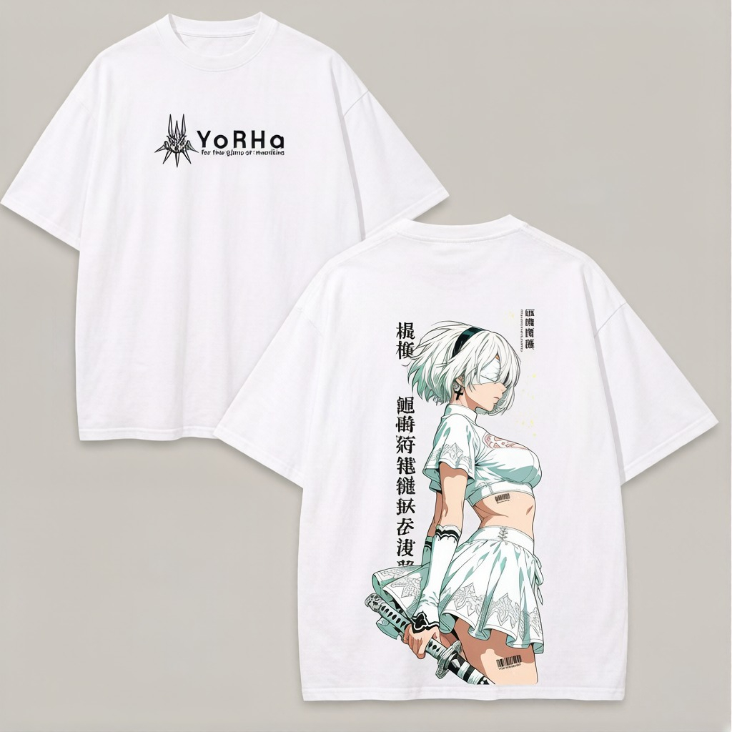 2026 summer Anime NieR Automat - огляд і ціна Street Fashion Logo