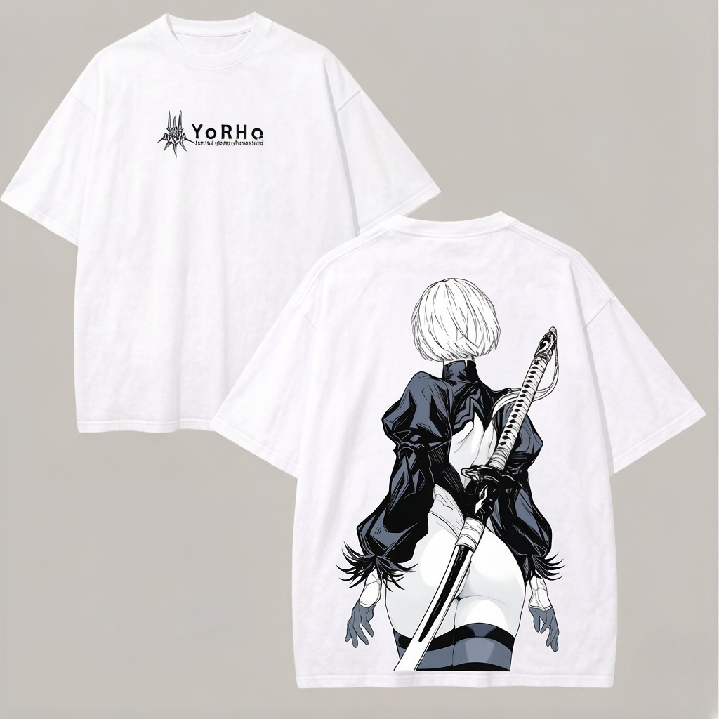 2026 summer Anime NieR Automat - огляд і ціна Street Fashion Logo