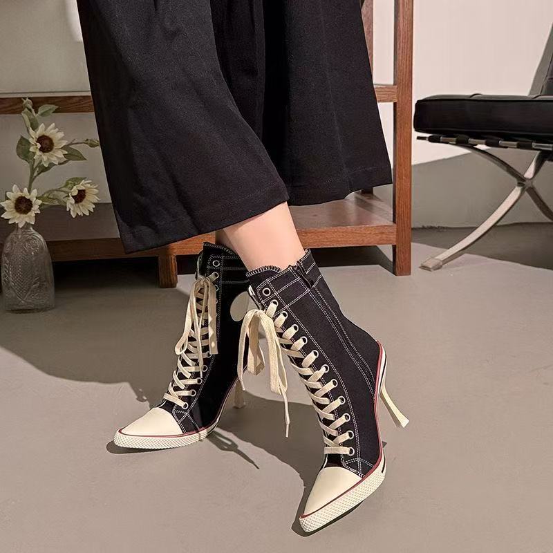Y2K Girl's Shoes Designer High - огляд і ціна Street Fashion Designer