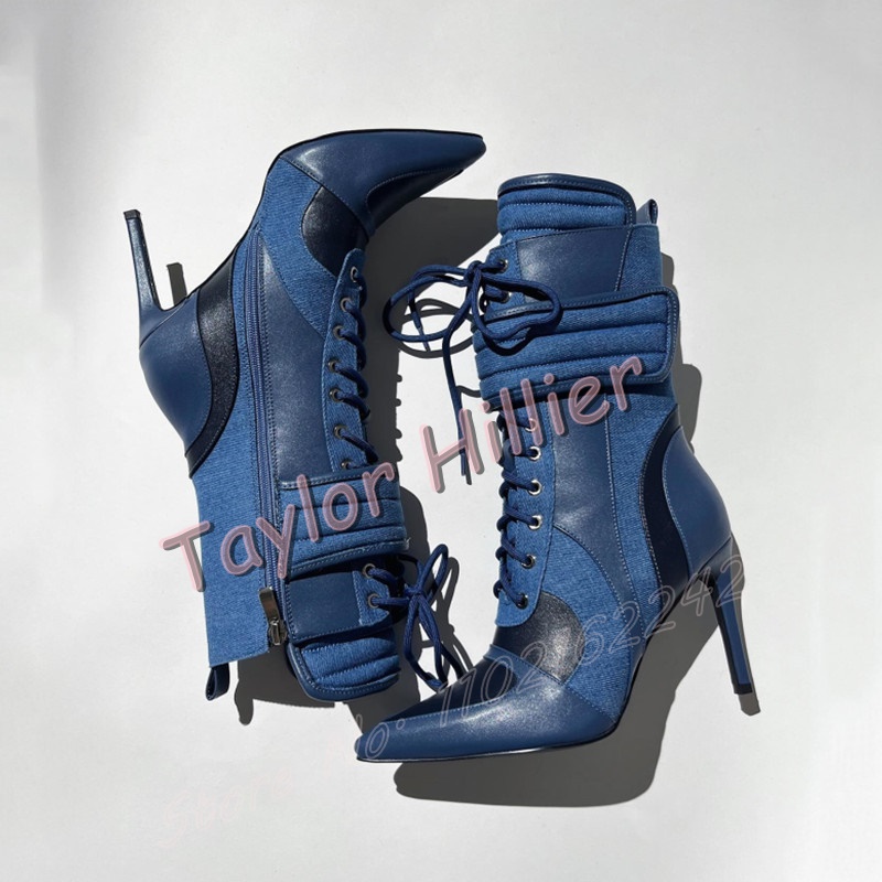 Women'S Blue Denim Sports Ankl - огляд і ціна Street Fashion Denim