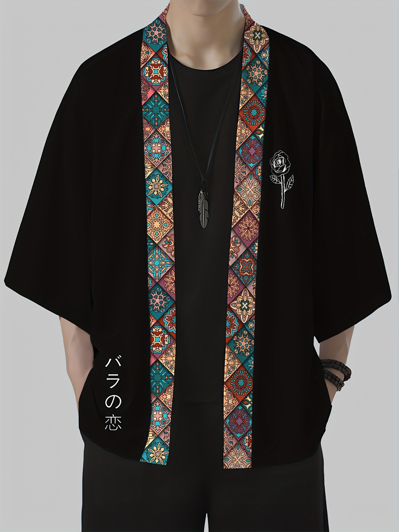 2026 Summer Men's Kimono 3D Pr - огляд і ціна Street Fashion Designer