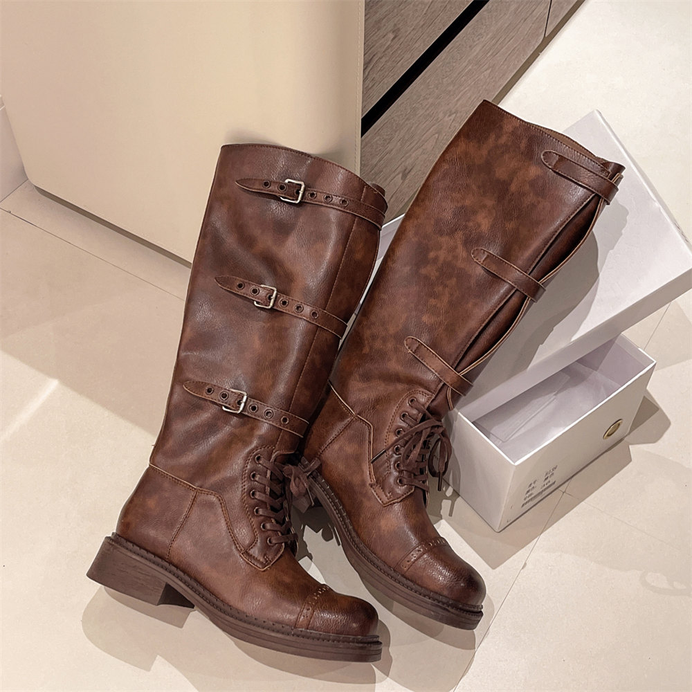 Women's Knee High Boots Vintag - огляд і ціна Street Fashion Designer