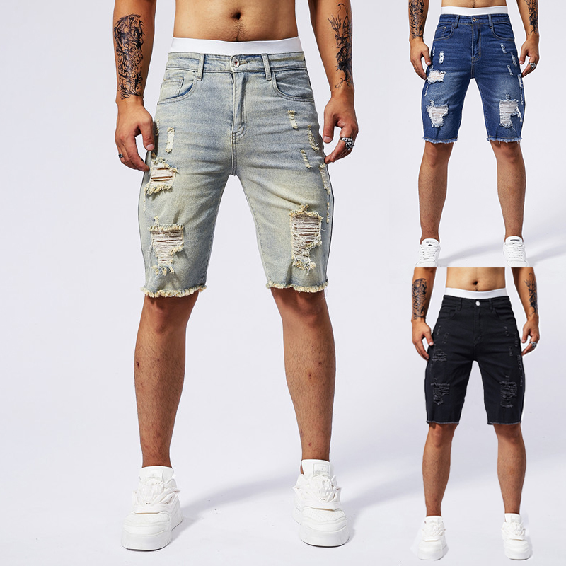 2025 Summer New Men's Ripped D - огляд і ціна Street Fashion Brand