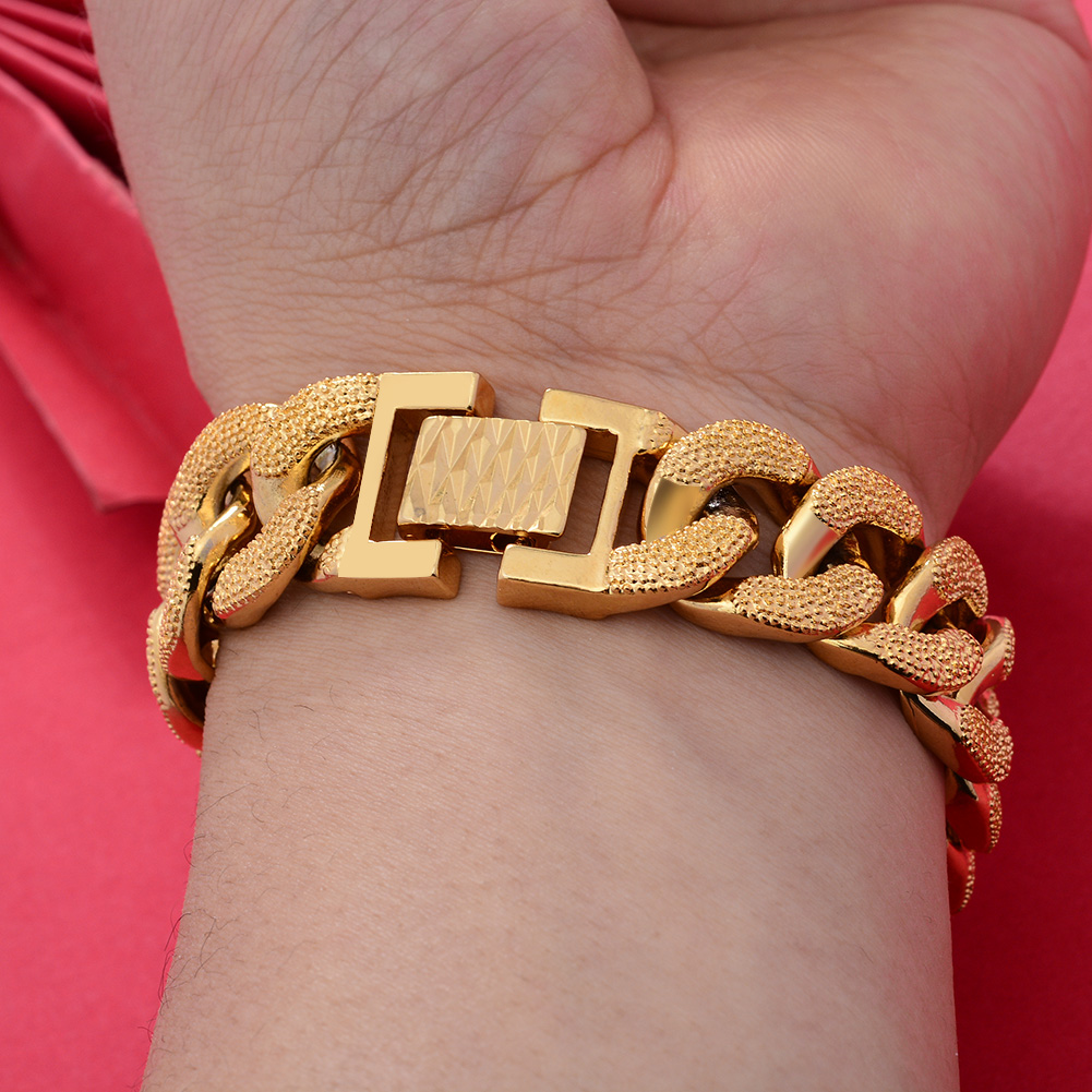 18k Dubai Gold Color  Bracelet - огляд і ціна Street Fashion Dubai