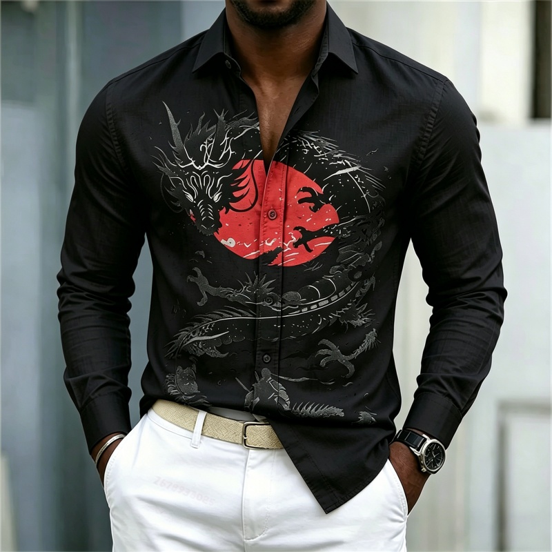 2026 New Men's Shirt White Bla - огляд і ціна Street Fashion Us