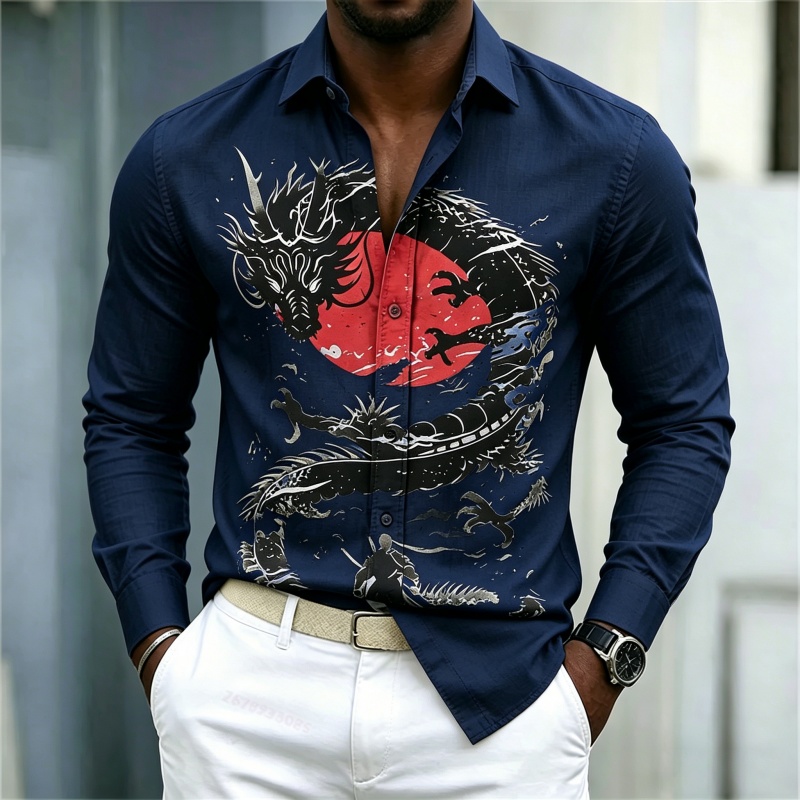 2026 New Men's Shirt White Bla - огляд і ціна Street Fashion Us