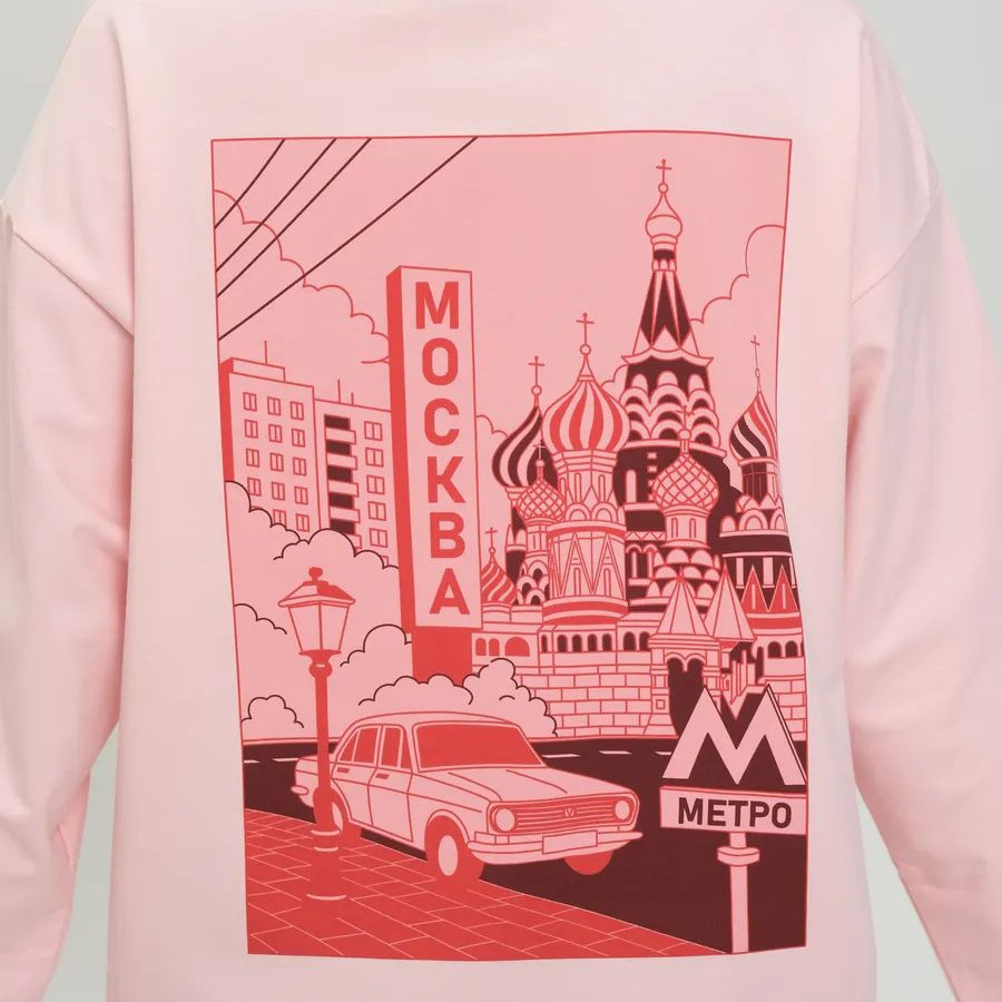 Moscow Cityscape Print Long Sl - огляд і ціна Street Fashion Moscow