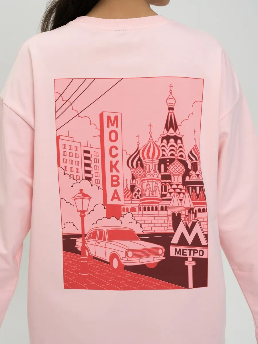 Moscow Cityscape Print Long Sl - огляд і ціна Street Fashion Moscow