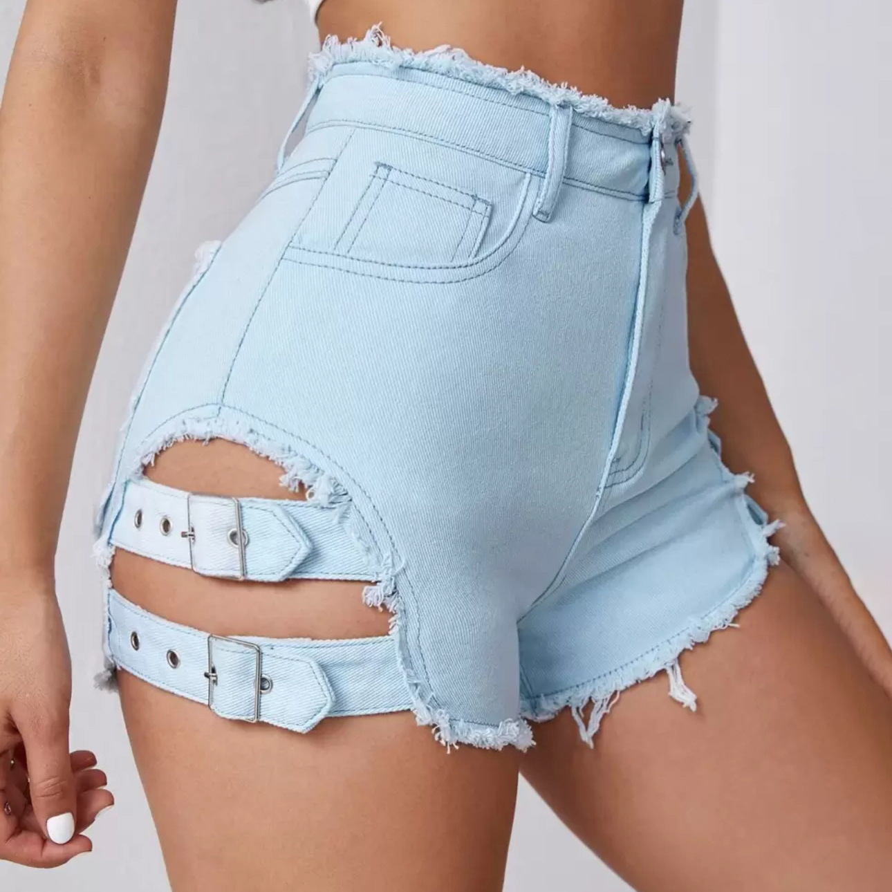 Women High Waist Denim Shorts  - огляд і ціна Street Fashion Denim