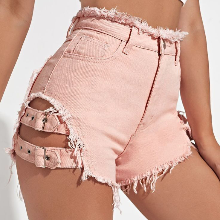 Women High Waist Denim Shorts  - огляд і ціна Street Fashion Denim