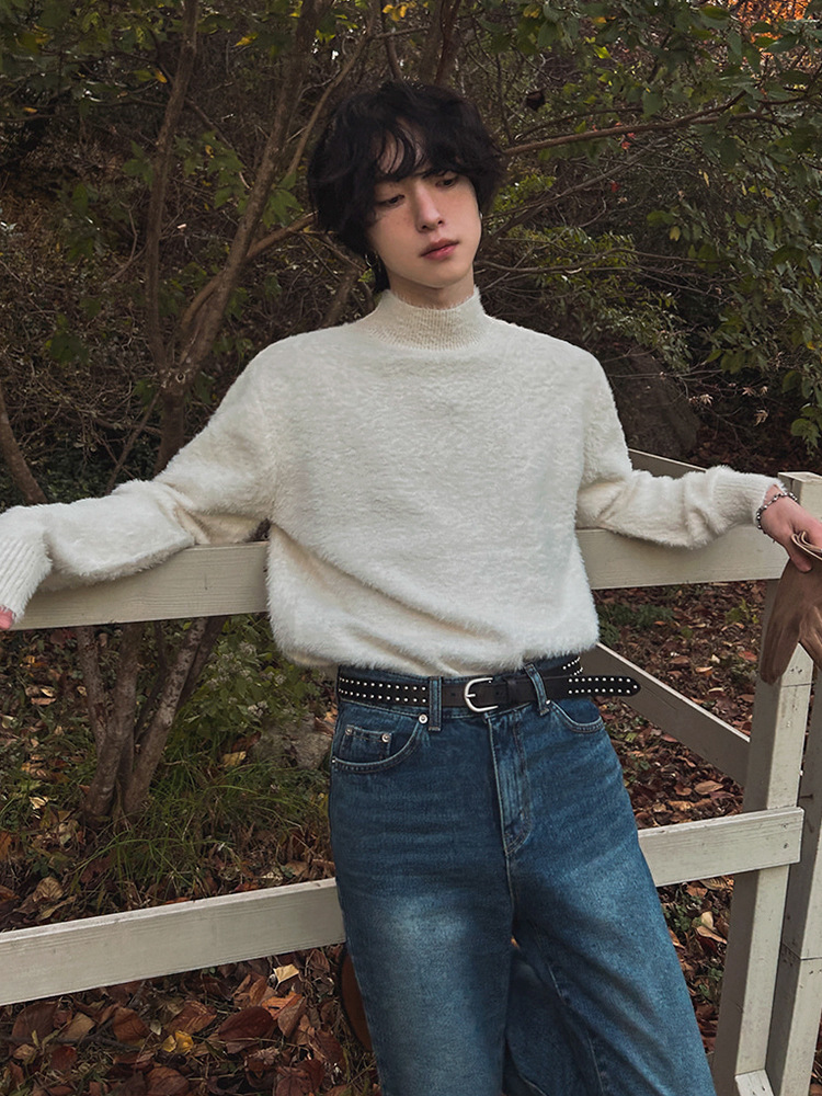 Fur Collar Pullovers Rock Mens - огляд і ціна Street Fashion London