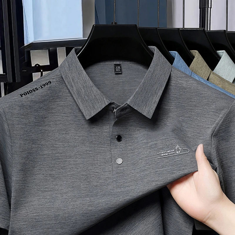 Men's Fashion Polo Shirt Embro - огляд і ціна Street Fashion Logo